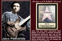 Jaco Pastorius - 2010 HFA Recipient