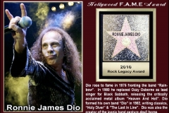 Ronnie James Dio - 2010 HFA Recipient